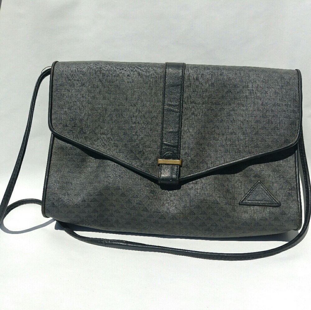 Liz Claiborne Vintage Canvas Designer Shoulder Bag